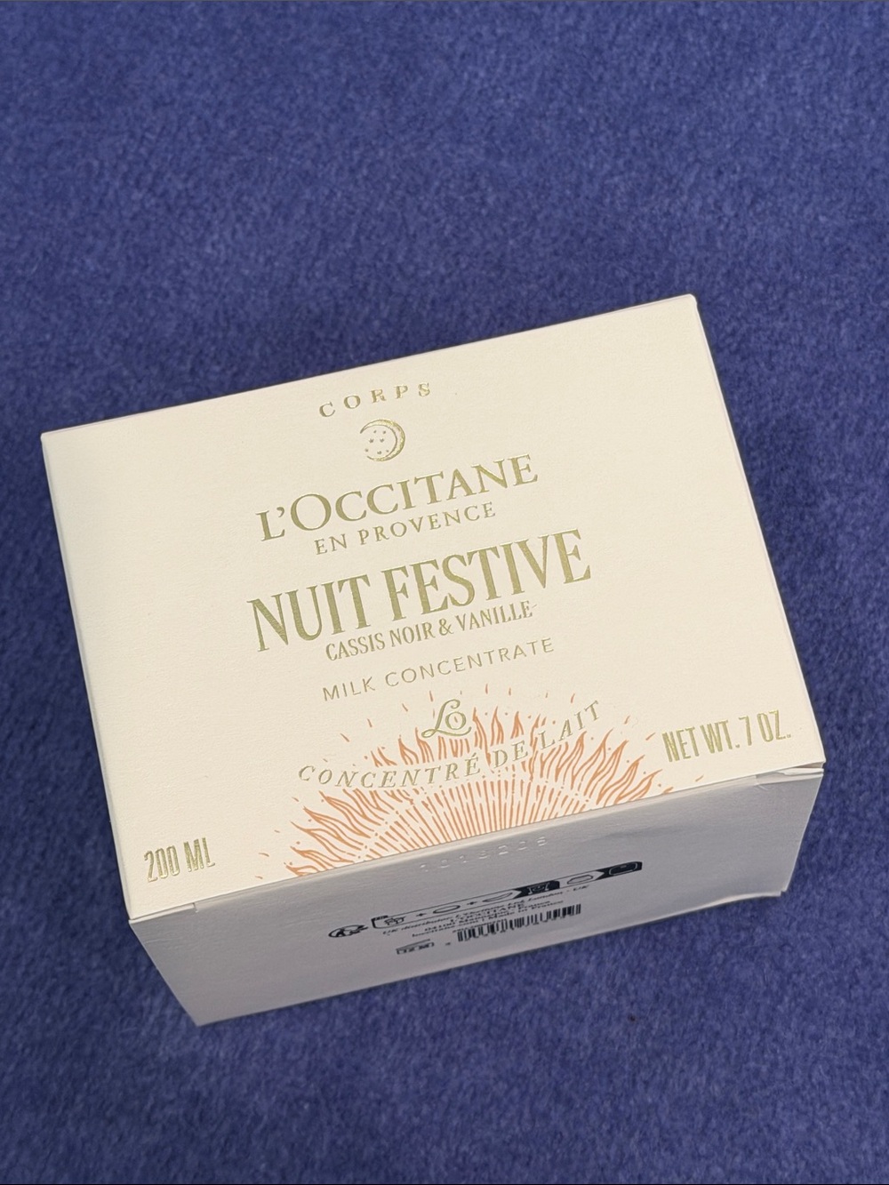 NWT.  L'Occitane Nuit Festive Milk Concentrate, 200ML